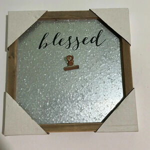 Blessed message or photo board with a backstand or can be wall-mounted